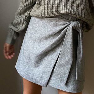 Wilfred wrap front skirt